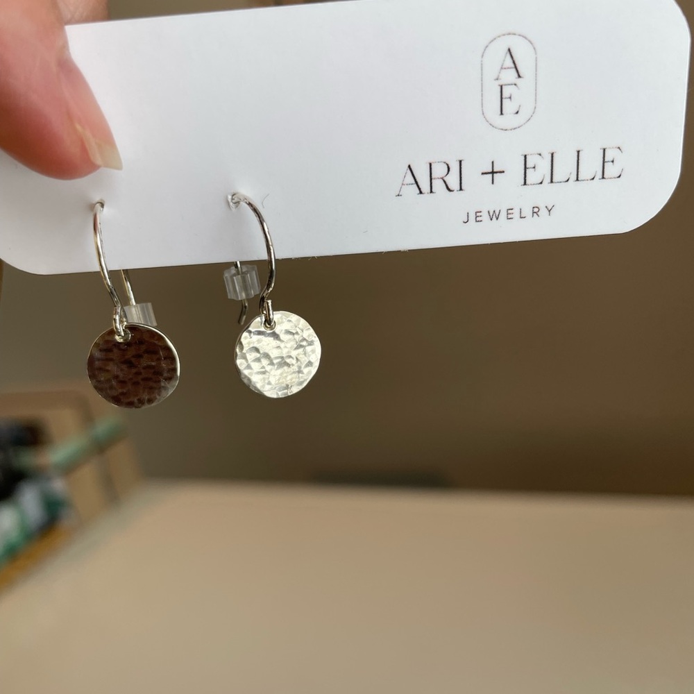 Ari + Elle Silver earrings